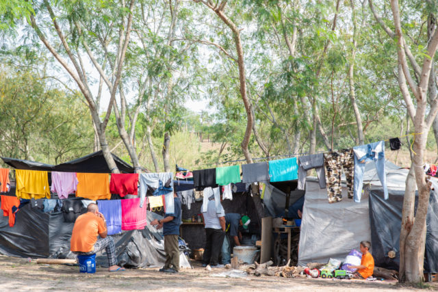 More than 2,500 people, largely from the Northern Triangle of Central America, have tried to create a semblance of shelter in a city park in Matamoros, Mexico, near the U.S. border. Children and families have fled their homes, mostly due to violence and insecurity. Some have been here since July 2019, waiting for asylum hearings and hopes of a new life in the United States. A local pastor has been ministering to the camp residents and distributing World Vision supplies, including tents, tarps, blankets, hygiene kits, diapers, food kits, and more.
