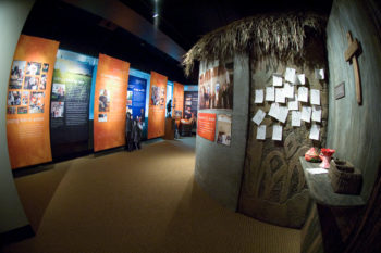 WVUS Visitor Center in Federal Way, WA WVUS Visitor Center opened at the Federal Way, WA Headquarters in January 2008. Description provided by the WVUS Speakers Bureau & Events department who manages the center: Visitor Center Experience - Step into the history and impact of World Vision's work with interactive timelines, stories, picture and video. See how transformational development takes place in restoring hope to communities. Walk alongside a child and hear her story of how life has changed with World Vision's help. Discover ways to get involved in the work and ministry of World Vision.
North America- USA
digital
color
horizontal